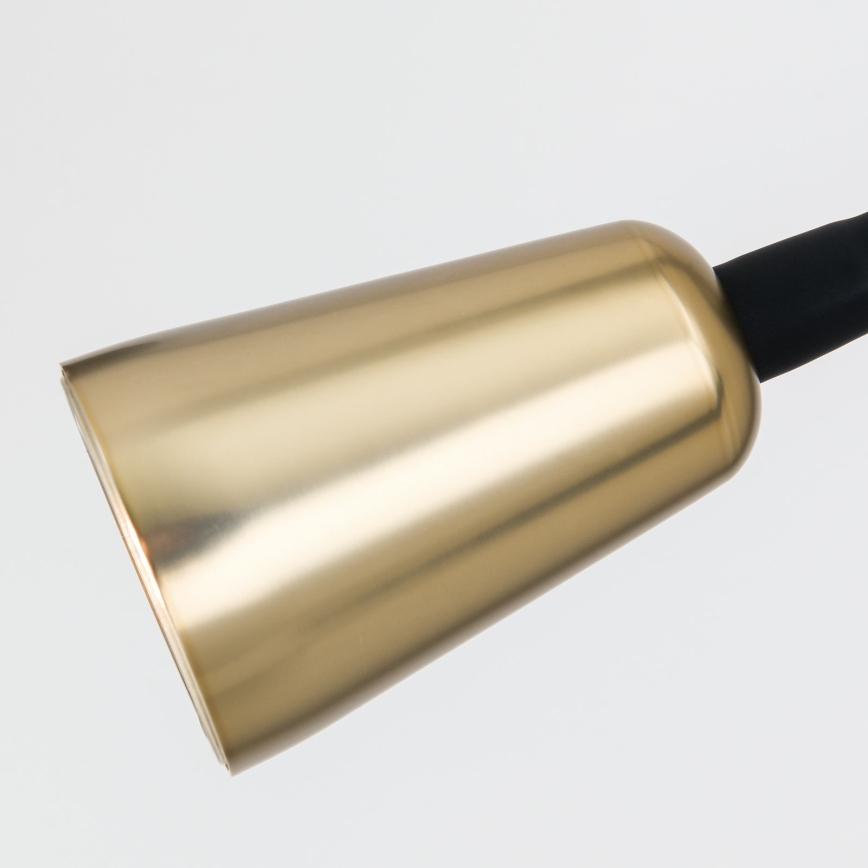 Stmívatelná flexibilní nástěnná lampička DOTTY 1xGU10/10W/230V černá/mosaz