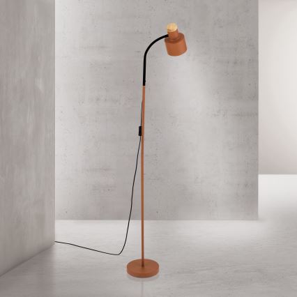 Stojací lampa GILI 1xE27/40W/230V cihlová