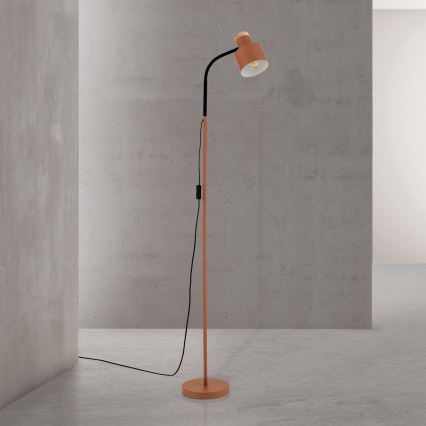 Stojací lampa GILI 1xE27/40W/230V cihlová