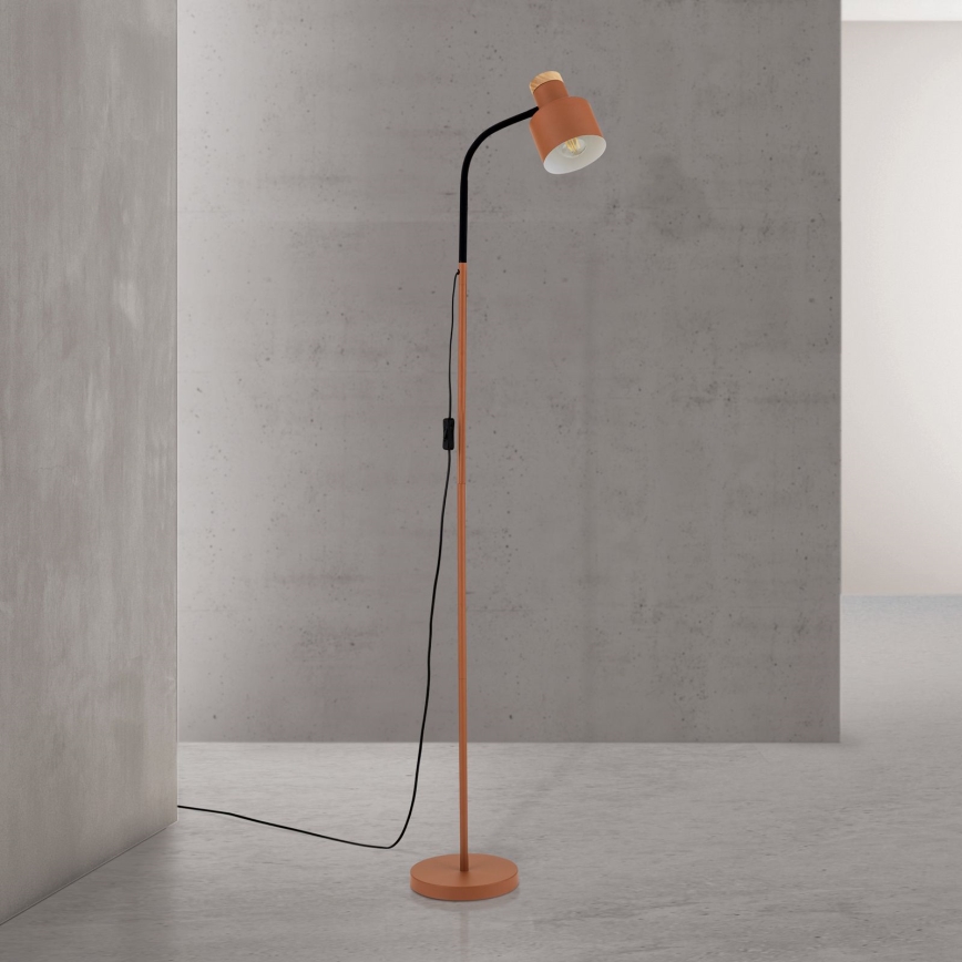 Stojací lampa GILI 1xE27/40W/230V cihlová