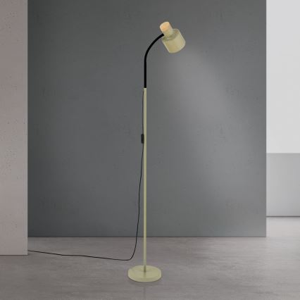 Stojací lampa GILI 1xE27/40W/230V zelená