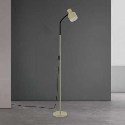 Stojací lampa GILI 1xE27/40W/230V zelená