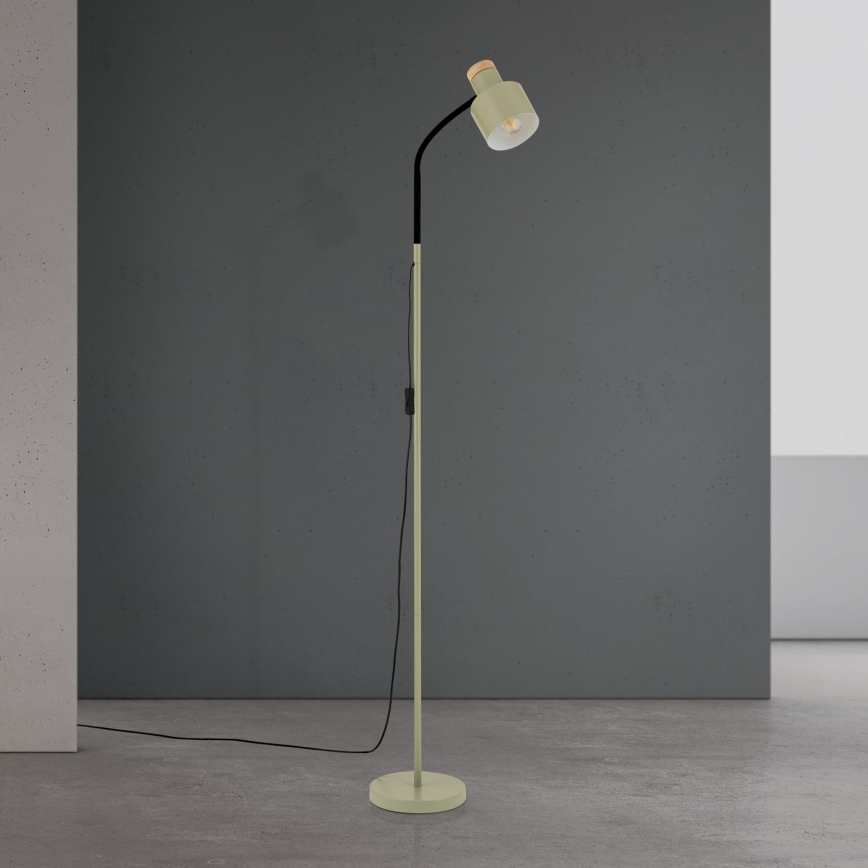 Stojací lampa GILI 1xE27/40W/230V zelená