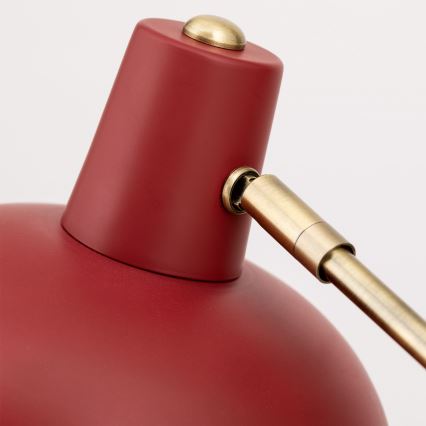 Stolní lampa FEDRA 1xE14/40W/230V červená/mosaz