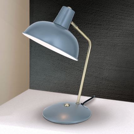 Stolní lampa FEDRA 1xE14/40W/230V šedá/mosaz
