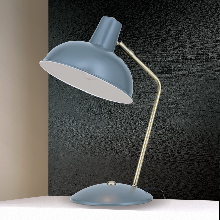 Stolní lampa FEDRA 1xE14/40W/230V šedá/mosaz