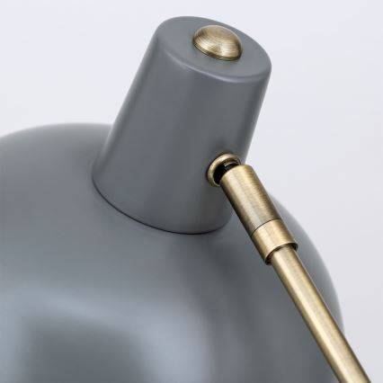 Stolní lampa FEDRA 1xE14/40W/230V šedá/mosaz