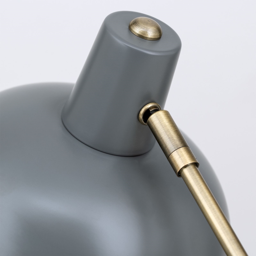 Stolní lampa FEDRA 1xE14/40W/230V šedá/mosaz