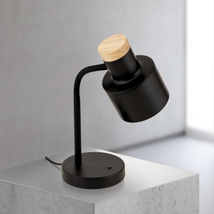 Stolní lampa GILI 1xE27/40W/230V černá