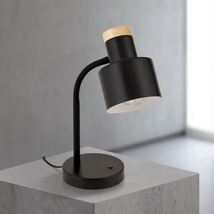 Stolní lampa GILI 1xE27/40W/230V černá