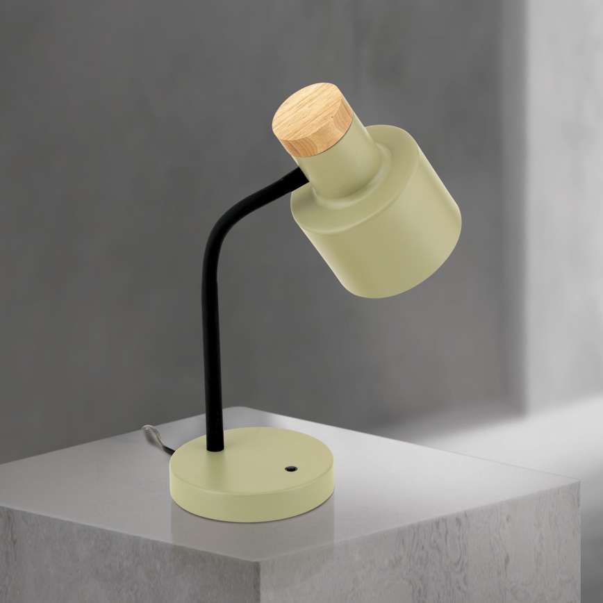 Stolní lampa GILI 1xE27/40W/230V zelená