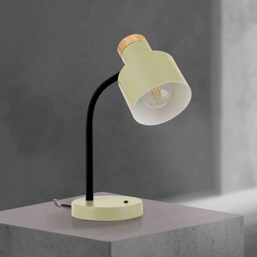 Stolní lampa GILI 1xE27/40W/230V zelená