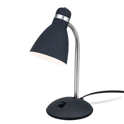 Stolní lampa SCHOOL 1xE27/40W/230V černá/matný chrom