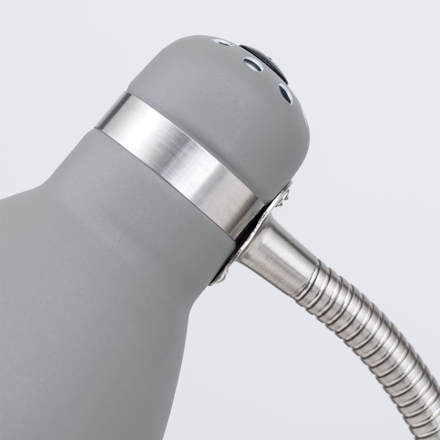 Stolní lampa SCHOOL 1xE27/40W/230V šedá/matný chrom