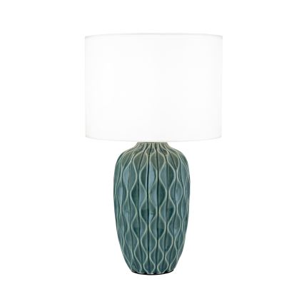 Stolní lampa TORTUGA 1xE27/40W/230V zelená/bílá