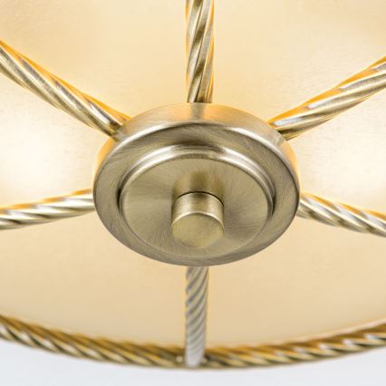 Stropní svítidlo MAURO 3xE27/60W/230V pr. 42 cm bronz