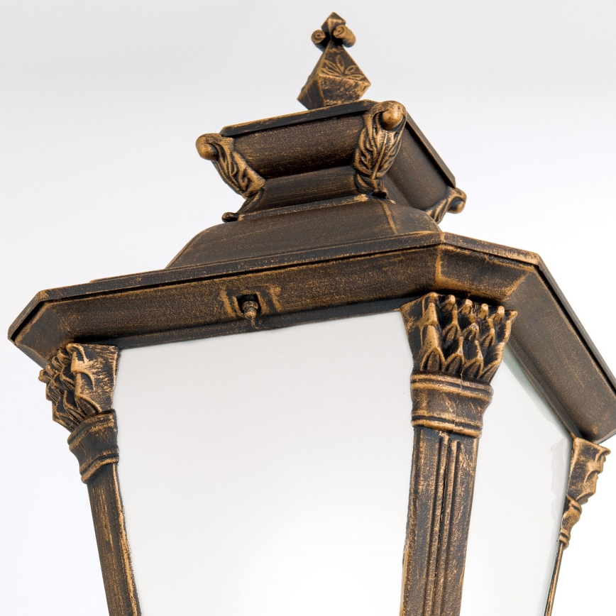 Venkovní lampa AIKO 1xE27/60W/230V 240 cm IP23 bronz/patina