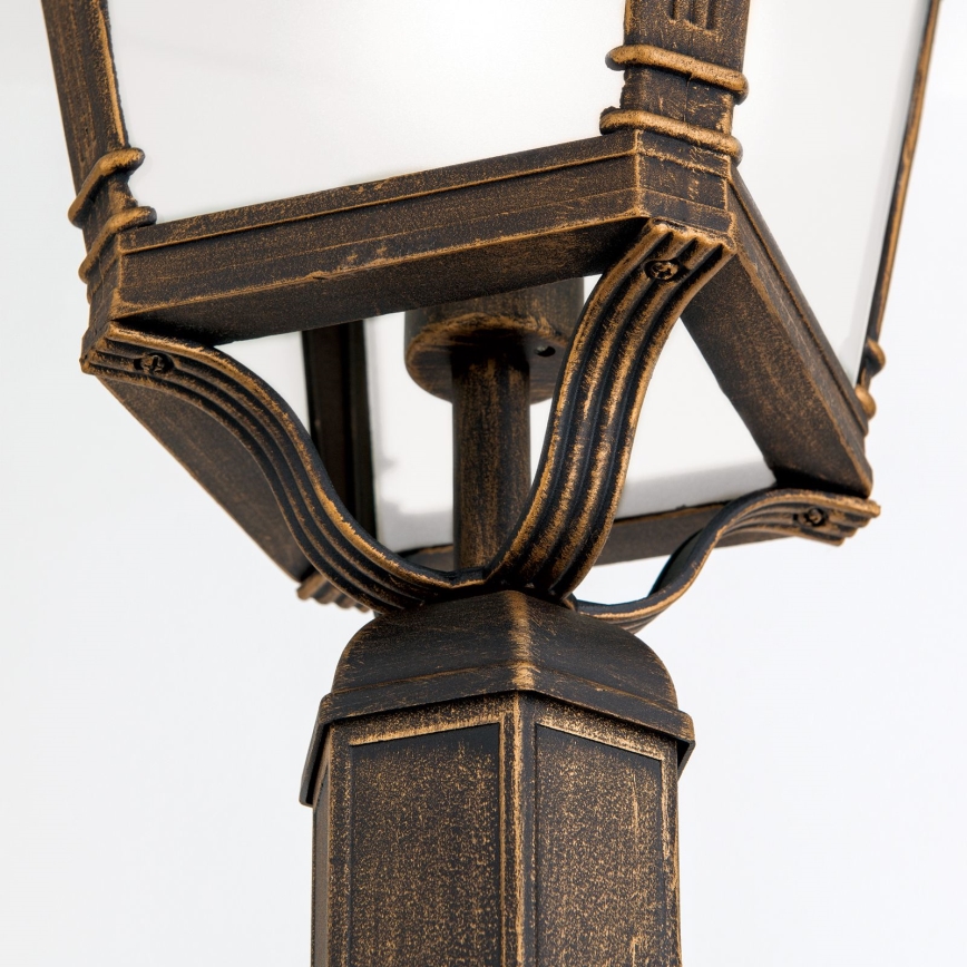 Venkovní lampa AIKO 1xE27/60W/230V 240 cm IP23 bronz/patina