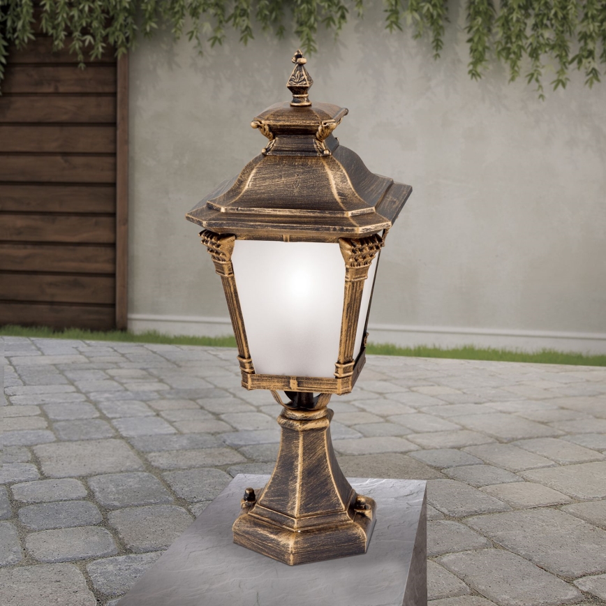 Venkovní lampa AIKO 1xE27/60W/230V 59 cm IP23 bronz/patina