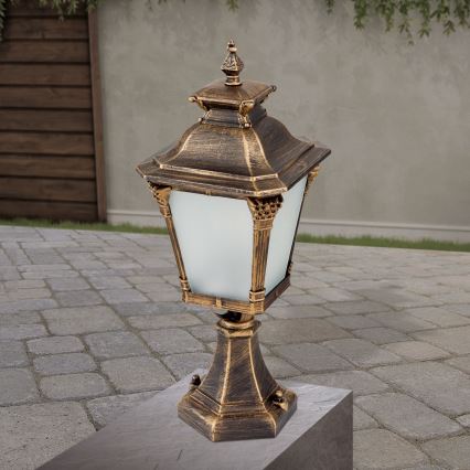 Venkovní lampa AIKO 1xE27/60W/230V 59 cm IP23 bronz/patina