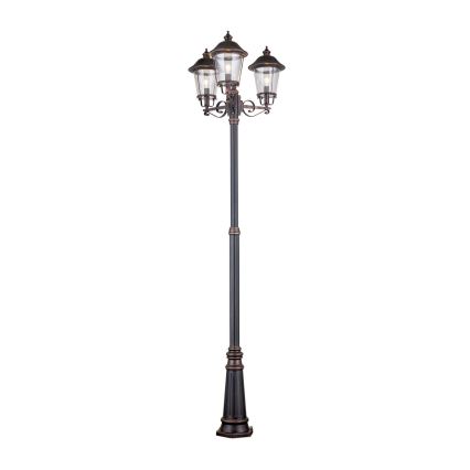 Venkovní lampa KENZO 3xE27/100W/230V IP44 bronz/patina