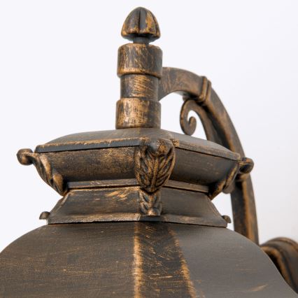 Venkovní nástěnná lampa AIKO 1xE27/60W/230V IP23 bronz/patina