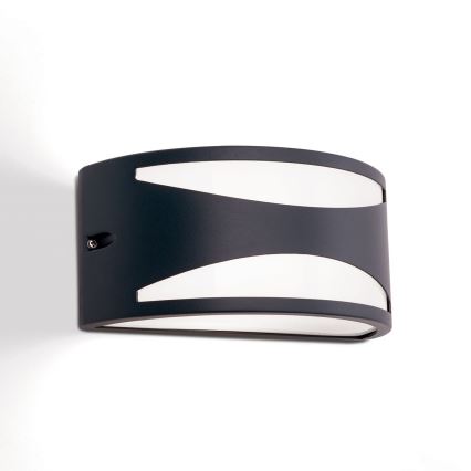 Venkovní nástěnné svítidlo SHELL 1xE27/40W/230V IP54 antracit