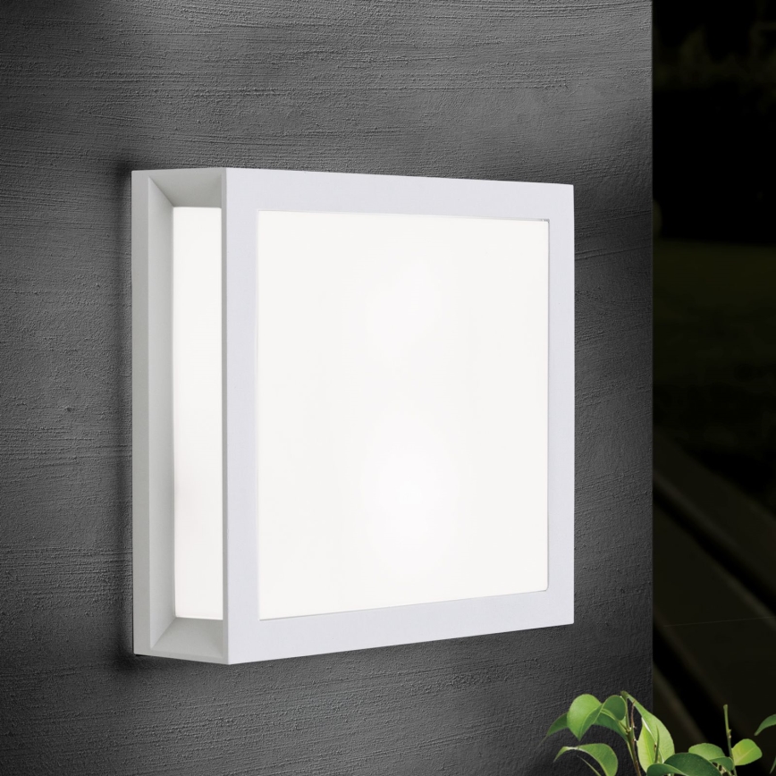 Venkovní svítidlo HENRY 2xE27/15W/230V 26x26 cm IP44 bílá