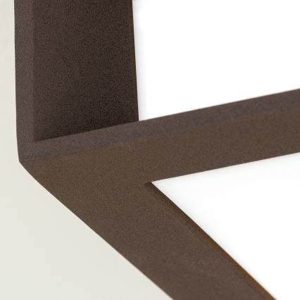 Venkovní svítidlo HENRY 2xE27/15W/230V 26x26 cm IP44 hnědá