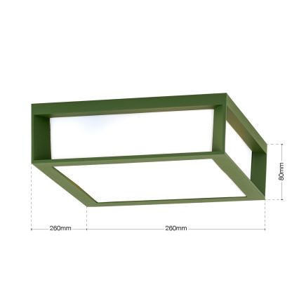 Venkovní svítidlo HENRY 2xE27/15W/230V IP44 zelená