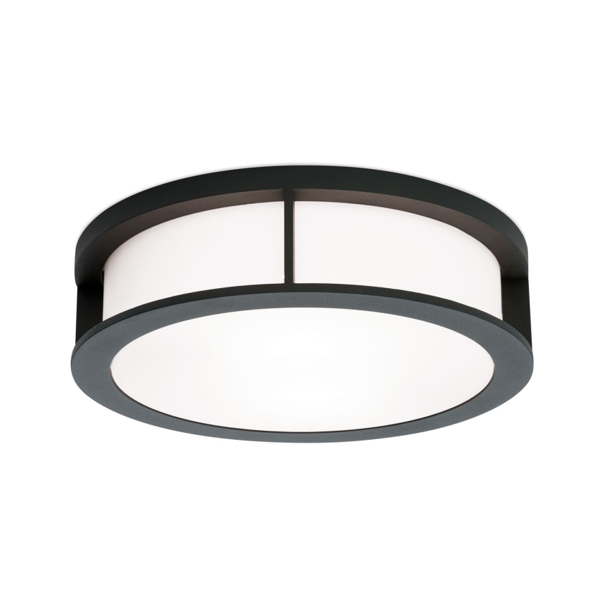 Venkovní svítidlo HENRY 2xE27/15W/230V pr. 30 cm IP44 antracit