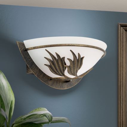 Nástěnné svítidlo FLEUR 1xE14/60W/230V bronz