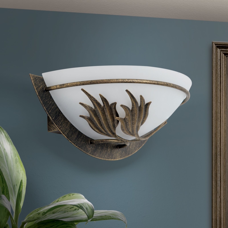 Nástěnné svítidlo FLEUR 1xE14/60W/230V bronz