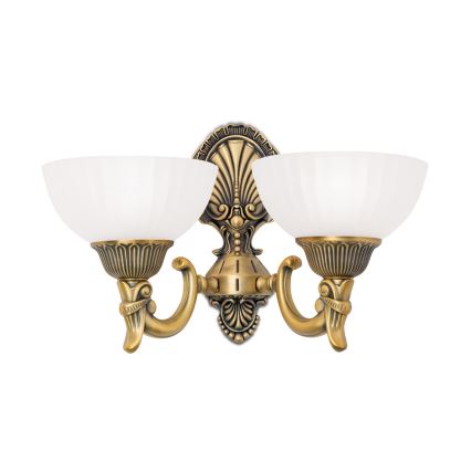 Nástěnná lampa ROCCA 2xE27/60W/230V bronz/bílá