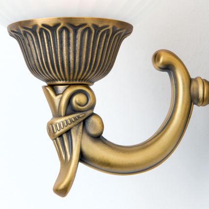 Nástěnná lampa ROCCA 2xE27/60W/230V bronz/bílá