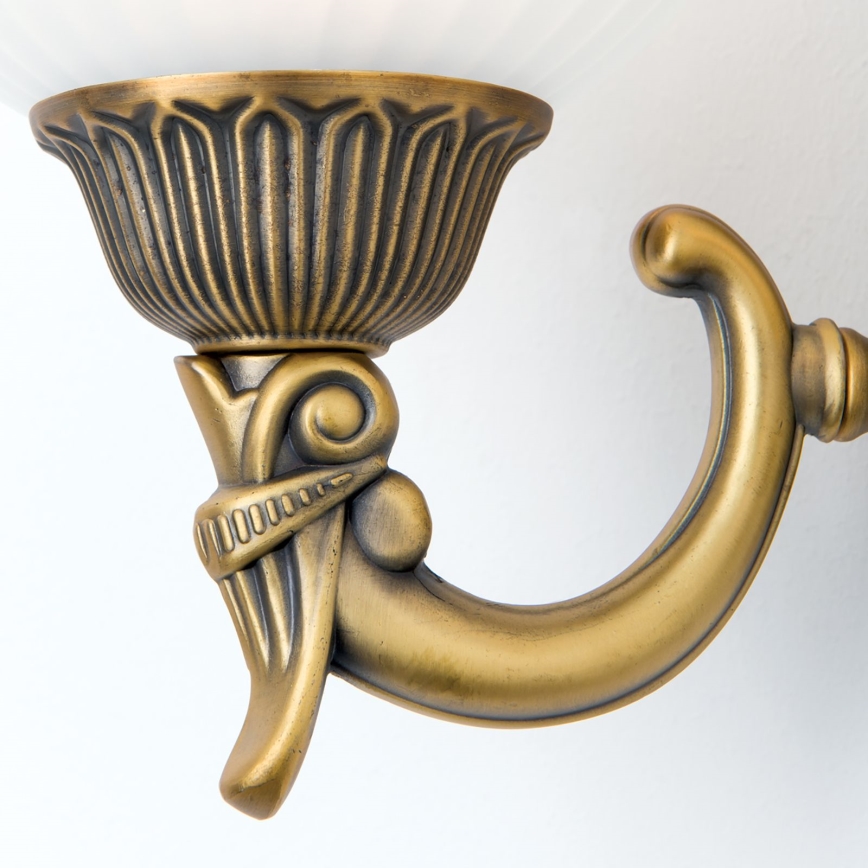 Nástěnná lampa ROCCA 2xE27/60W/230V bronz/bílá