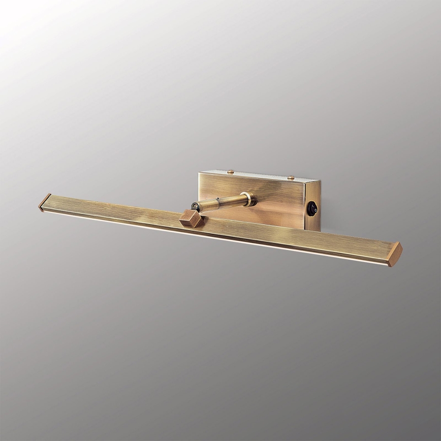 LED Obrazové svítidlo PUBLIO LED/10W/230V 50 cm zlatá/patina