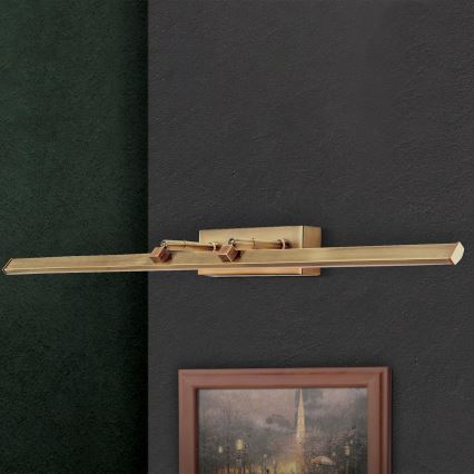 LED Obrazové svítidlo PUBLIO LED/15W/230V 75 cm zlatá/patina