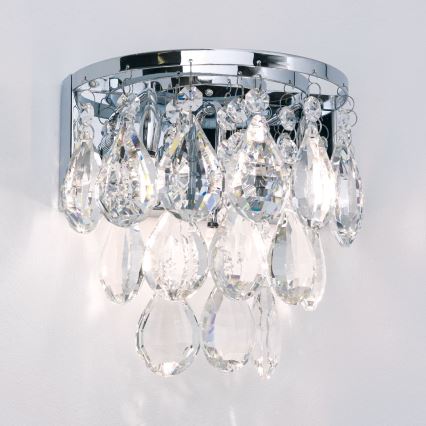 Křišťálové nástěnné svítidlo CELESTE 2xG9/40W/230V lesklý chrom
