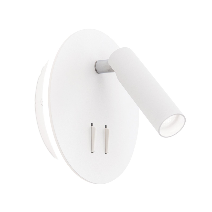 LED Nástěnné bodové svítidlo LENNY LED/6W/230V + LED/3W bílá