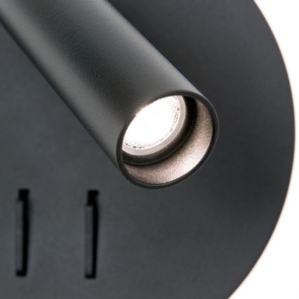 LED Nástěnné bodové svítidlo LENNY LED/6W/230V + LED/3W černá