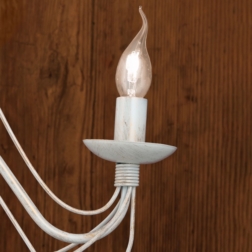 Nástěnná lampa VELA 2xE14/40W/230V bílá/zlatá/patina