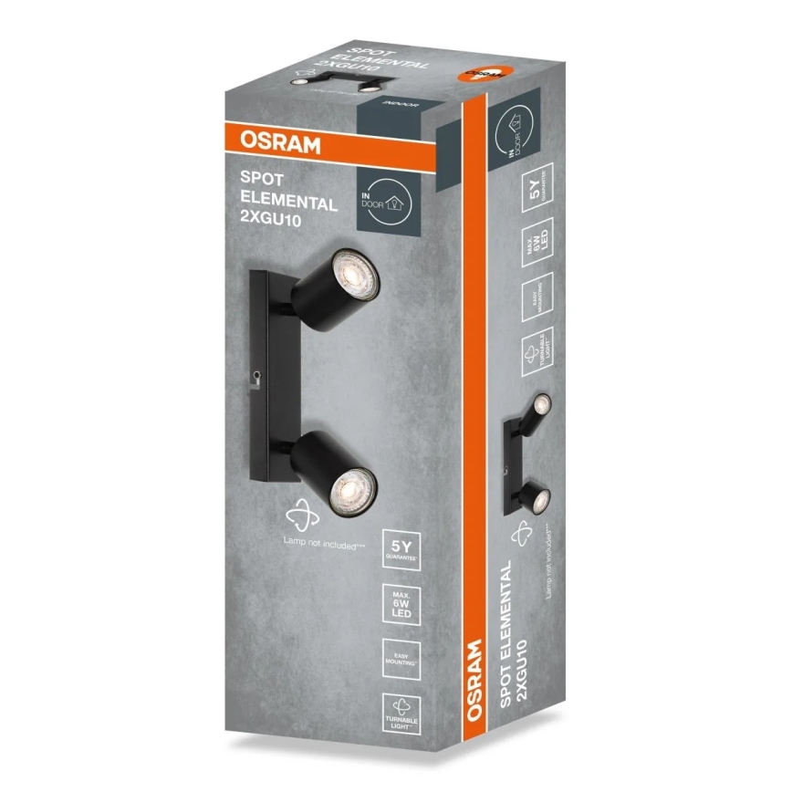 Osram - Bodové svítidlo ELEMENTAL 2xGU10/6W/230V