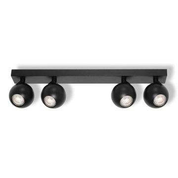 Osram - Bodové svítidlo SPOT SPHERAL 4xGU10/6W/230V černá