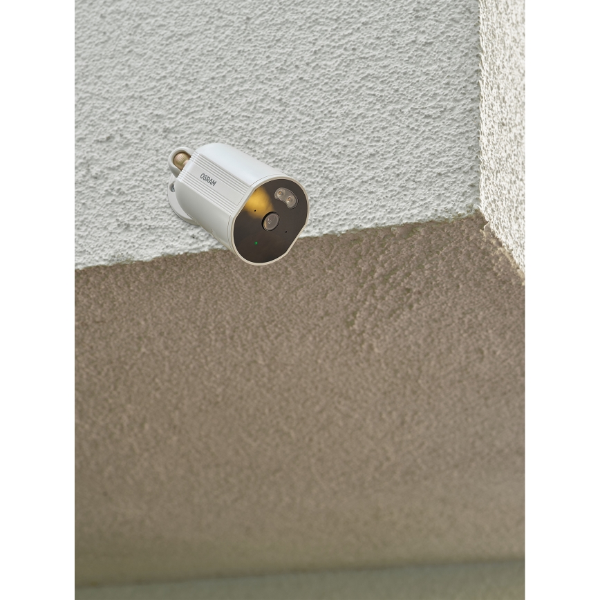 Osram - Chytrá venkovní kamera se senzorem 2K SMART+ 230V IP67 Wi-Fi