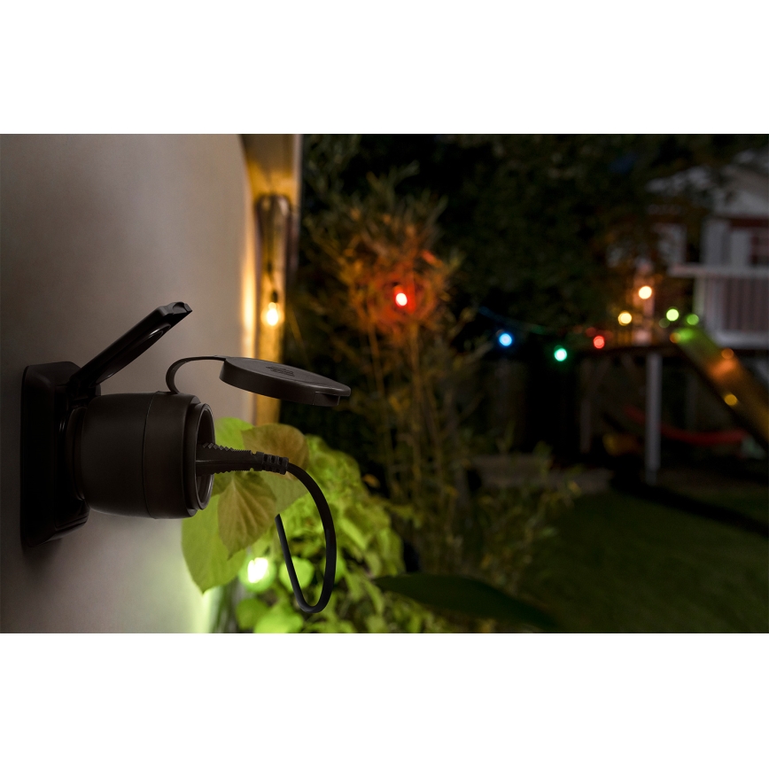 Osram - Chytrá venkovní zásuvka SMART+ MATTER SCHUKO 3680W/230V/16A IP44 Wi-Fi