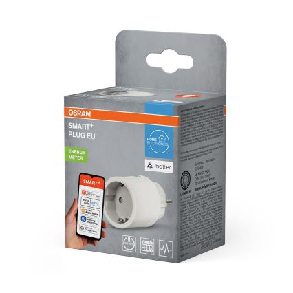 Osram - Chytrá zásuvka SMART+ MATTER SCHUKO 2300W/230V/10A Wi-Fi bílá