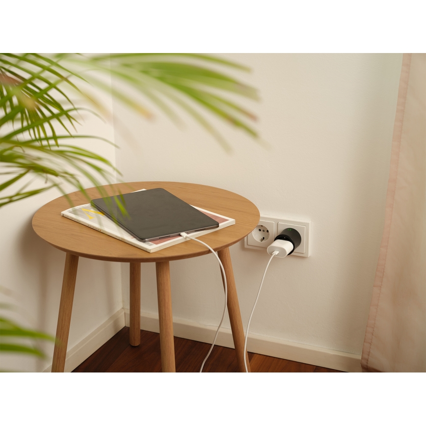 Osram - Chytrá zásuvka SMART+ MATTER SCHUKO 2300W/230V/10A Wi-Fi černá