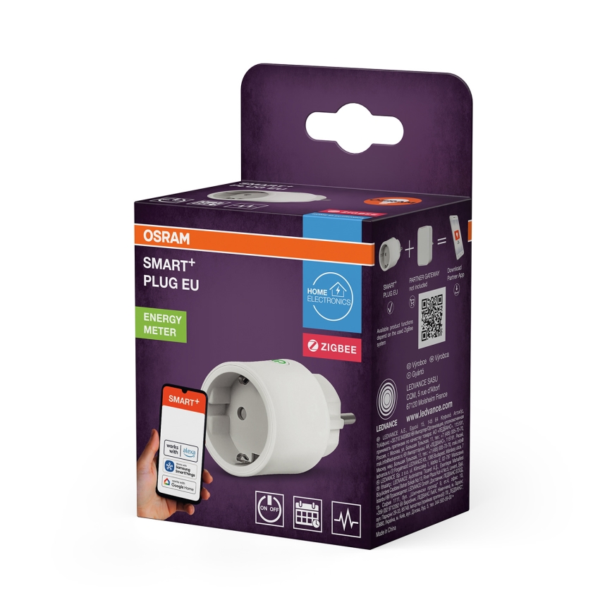 Osram - Chytrá zásuvka SMART+ SCHUKO 2300W/230V/10A bílá