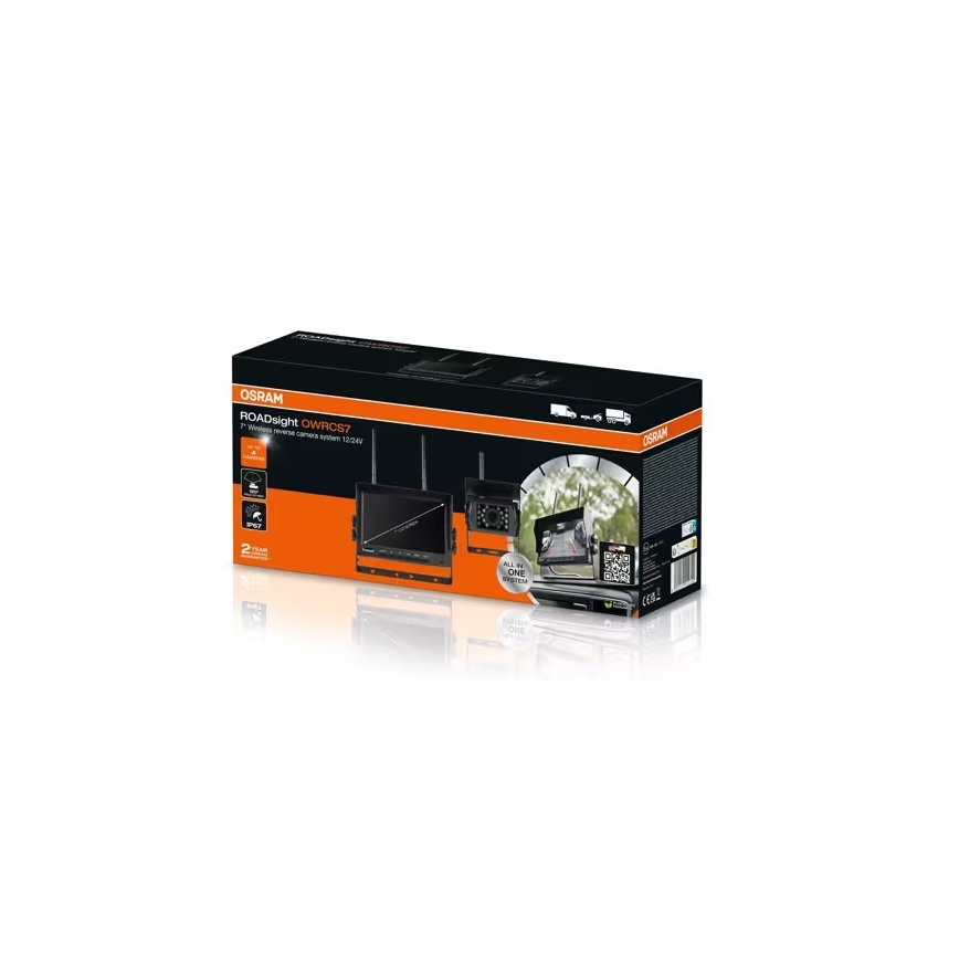 Osram - Couvací kamera ROADSIGHT OWRCS7 Full HD 1080p 12/24V IP67